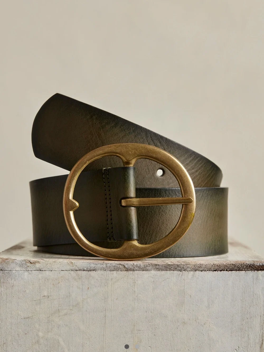 Free People We the Free Brando Leather Hip Belt- Cork